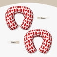 thumbnail image 3 of Xecao Canada Print Memory Foam Cervical Neck Pillow Versatile U-Shaped Pillows for Home,Office,Camping,Travelling,Soft Washable Cover, 3 of 8