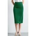 thumbnail image 2 of Women’s Classic Below Knee Pencil Skirt Stretch Line Midi Skirt of Business Casual Outfits, 2 of 5