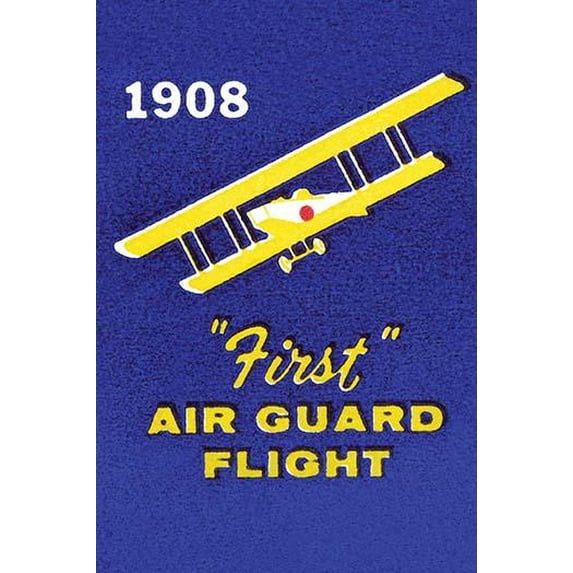 1908 First Air Guard Flight-Fine Art Canvas Print (20" x 30")