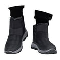 thumbnail image 3 of Xiaoxatg Women's Boots Couples Winter Warm Comfortable On Mid Top Boots for Men and Women 7.5 Black, 3 of 9