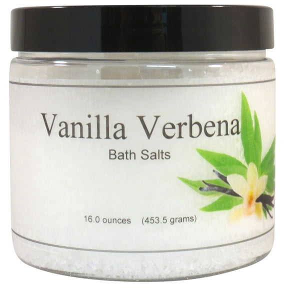 Vanilla Verbena Bath Salts by Eclectic Lady, 16 ounces