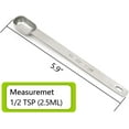thumbnail image 2 of 1/2 Teaspoon(1/2 Tsp |2.5 mL | 2.5 cc) Single Measuring Spoon, Stainless Steel Individual Measuring Spoons, Long Handle Measuring Spoons Only, 2 of 5