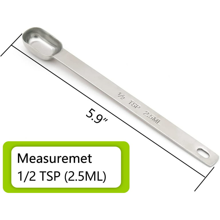 Measuring Spoon Scoop, 2.5cc (1/2 tsp.), Pack of 100