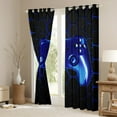 thumbnail image 2 of jejeloiu Blue Teens Gamepad Black Out Curtains,Modern Gamer Curtains Pack of 2 (42x63 Each),Green Video Game Bedroom Curtains For Boys Kids,Ultra Soft Home Decor, 2 of 5
