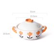 thumbnail image 2 of 2L/3L/4L Retro Chinese Casserole High Temperature Resistant Ceramic Soup Pot Thickened Deepened Large Capacity Cooking Pot, 2 of 7