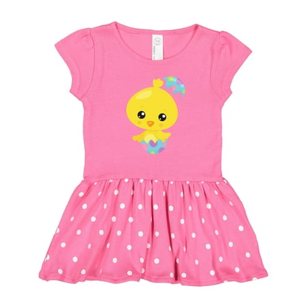 

Inktastic Easter Cute Chicken Baby Chicken Easter Eggs Gift Toddler Girl Dress