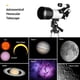 thumbnail image 5 of Telescopio astronómico de alta definición de 70 mm de gran apertura y 400 mm de distancia focal, 5 of 8