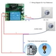 thumbnail image 3 of Télécommande Sans Fil RF 433MHz DC12V 1CH Switch + 5 Pcs Télécommandes RF 433MHz pour Appareils Ménagers Système de Contrôle par Verrouillage Électronique, 3 of 7