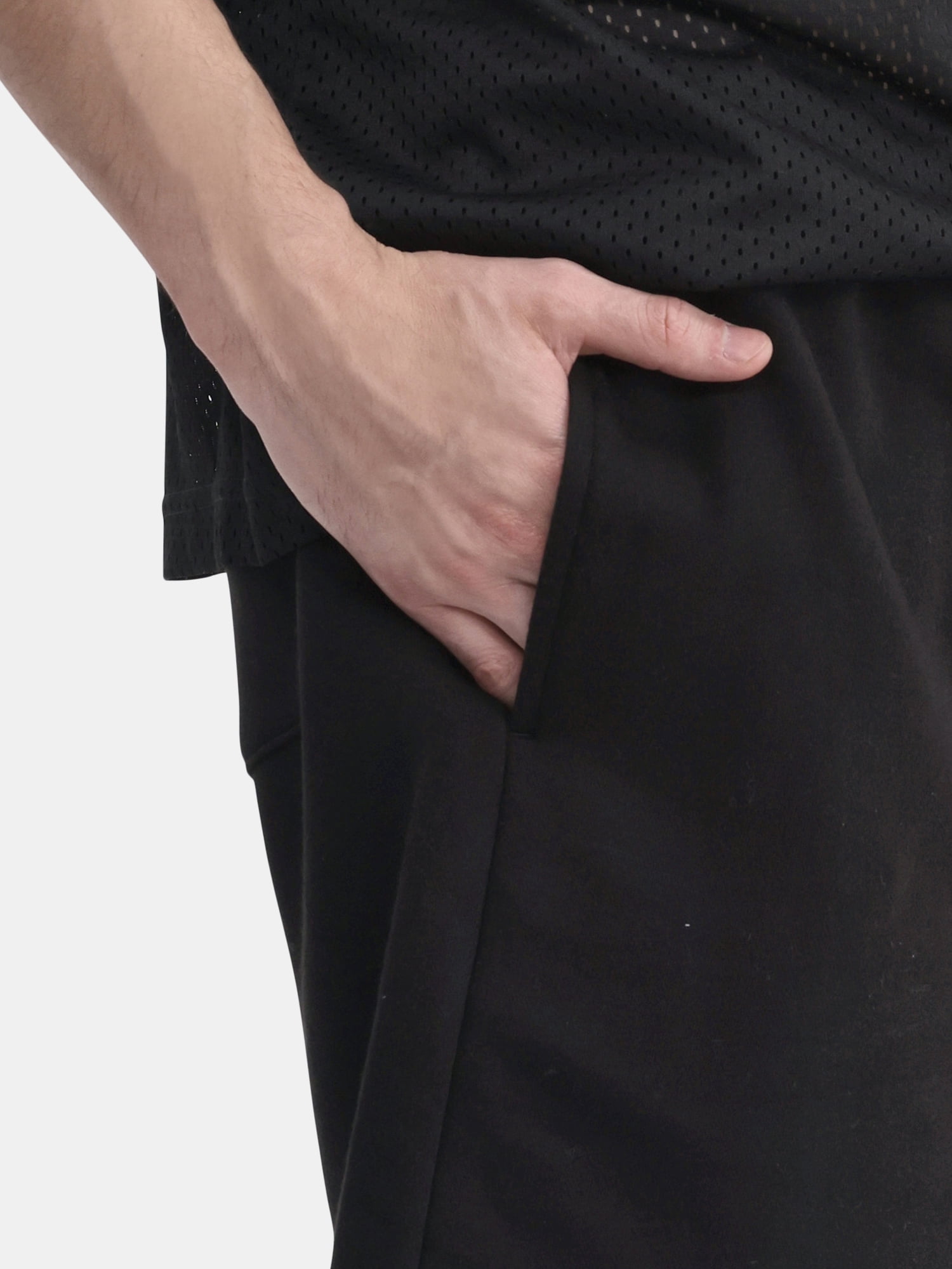No Boundaries Soft Fleece Jogger Shorts, 6" Inseam, Men's and Big Men's