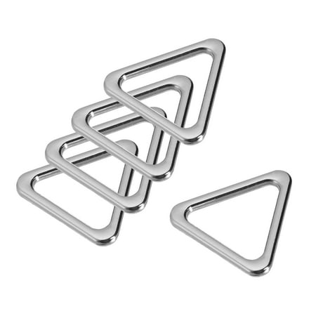 

Uxcell Triangle Ring Buckle 20mm Inner Width Zinc Alloy Electroplated Silver Tone 10 Pack
