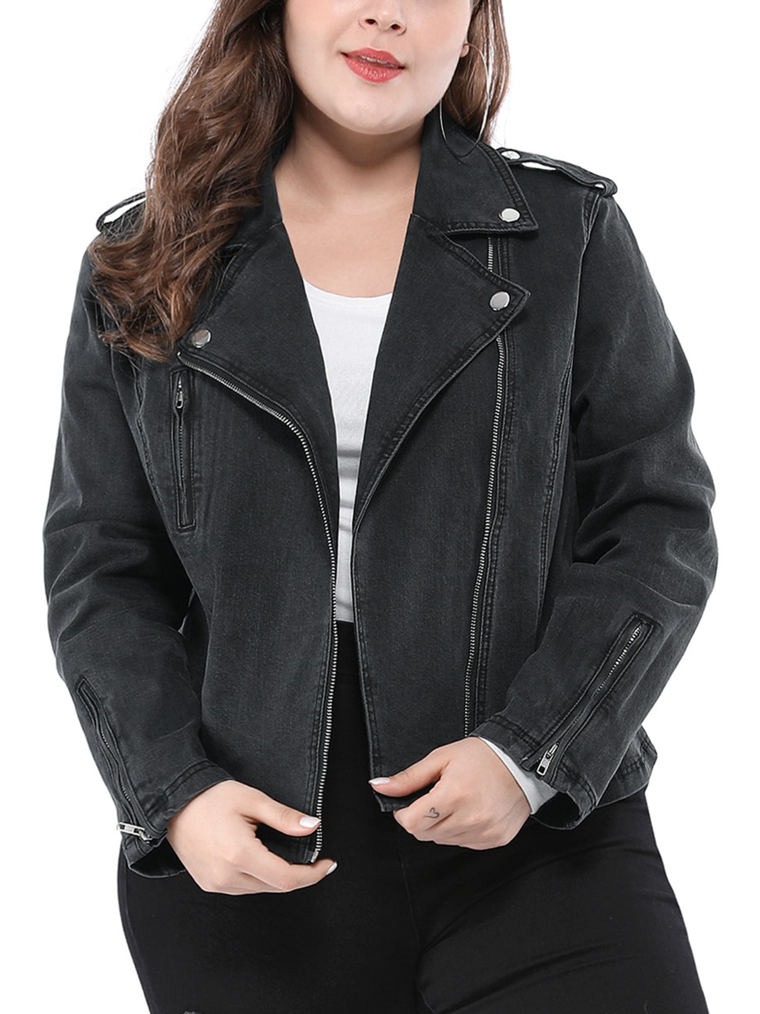 Agnes Orinda Women's Plus Size Denim 