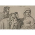 thumbnail image 2 of Jacques Louis David 24x18 Black Ornate Framed Double Matted Museum Art Print Titled: Phryne Before the Judges (C. 1816-1820), 2 of 5