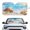Sea Turtle Print, variant on HUIACONG Cow UV Reflective Windshield Sun Shade Foldable Car Accessories Easy Storage Sunshade Cover for Universal Fit Automotive
