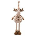thumbnail image 2 of Leojiow Adjustable Standing Christmas Handmade Large Reindeer Stuffed Toy With Extendable Spring Legs Christmas Decoration And Winter Home 48X19Cm Christmas Decorations, 2 of 5