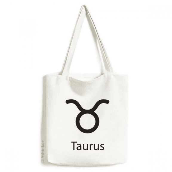 May April Taurus Constellation Pattern Tote Canvas Bag Shopping Satchel Casual Handbag
