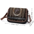 thumbnail image 2 of Western Farmhosue Horseshoe Texas Star Vintage Crossbody Bag for Women Medium Leather Hobo Bags Shoulder Bag Classic City Leather Satchels, 2 of 8