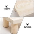 thumbnail image 2 of 1pc Wood Footstool Household Kid Stool Living Room Stool Furniture (Wood Color), 2 of 4