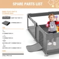 thumbnail image 6 of Babyeap Large Baby Playpen with Mat,71"x50"Playpen for Babies and Toddlers,Baby Play Yard Baby Fence Play Area Indoor Outdoor,Dark Gray, 6 of 7