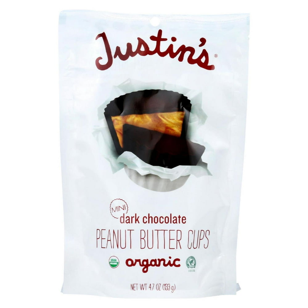 Justin'S Mini Dark Chocolate Peanut Butter Cups, 4.7 Oz