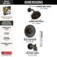thumbnail image 5 of Delta T14458-Lhd Trinsic Monitor 14 Series Tub And Shower Trim Package - Black, 5 of 9