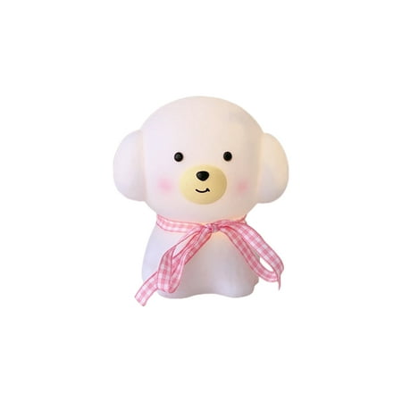 

Cute Bear Puppy LED Night Light Cartoon Animal Battery Powered Kids Bedside Lamp
