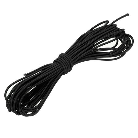 Uxcell Shock Cord, Elastic Cord Marine Grade Bungee Rope Stretch String for DIY Project 1/8" x 33 ft Black