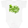 thumbnail image 3 of Inktastic St. Patrick's Day Hand Lettering with Green Top Hat Boys or Girls Baby Bodysuit, 3 of 5