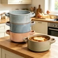 thumbnail image 4 of ALOFMO 28 oz Ceramic Soup Bowl with Handle ,French Onion Soup Bowls Set of 4, Ceramic Bowls Set, Oven Safe, Microwave Dishwasher Safe, 4 of 9