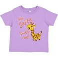 thumbnail image 3 of Inktastic My Safta Loves Me- Cute Giraffe Boys or Girls Toddler T-Shirt, 3 of 5