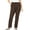 Chocolate, variant on Plus Size Tall 7-Day Straight-Leg Elastic-Waist Stretchy Knit Pant