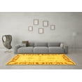 thumbnail image 3 of Ahgly Company Machine Washable Indoor Rectangle Persian Yellow Traditional Area Rugs, 2' x 4', 3 of 4
