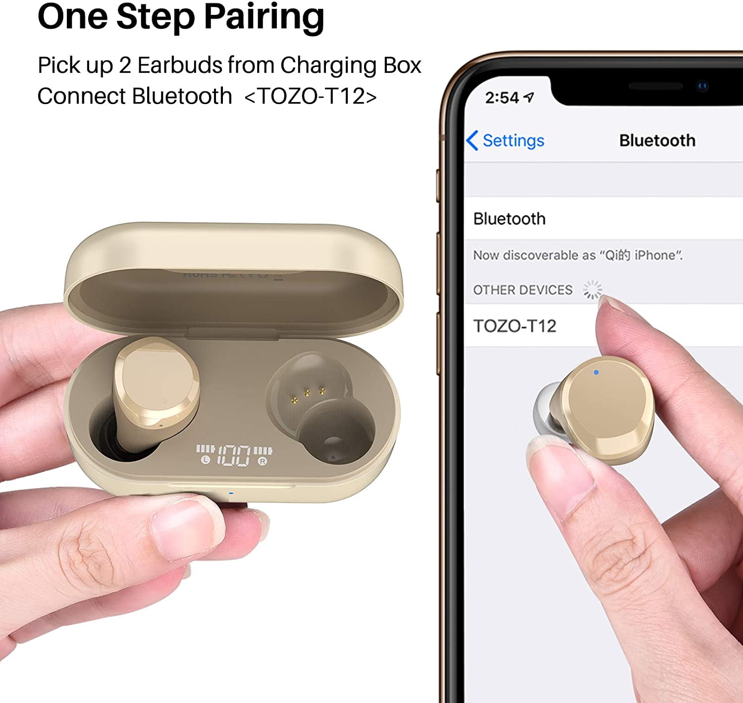 TOZO T12 Wireless Earbuds Bluetooth 5.3 Version OrigX Acoustic
