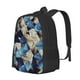 thumbnail image 1 of Disketp Abstract Blue Squares Mochila Minimalista de Gran Capacidad, Mochila de Viaje para Escuela, Trabajo o Uso Diario, 1 of 6