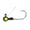 Black, variant on Big Bite Baits Big Bite Weedless Jig 1/16oz Round Ball Jighead Naked Shad