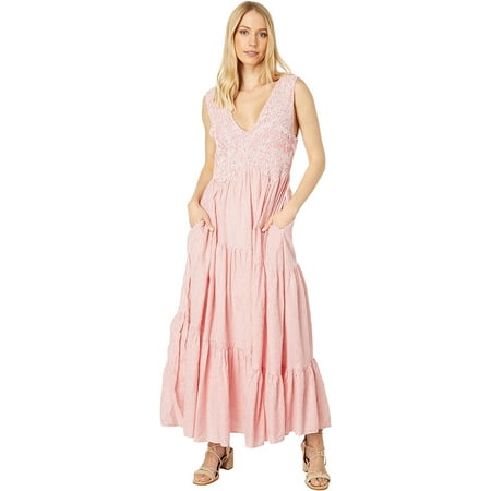 Free People Womens Juno Maxi Dress, Guava Combo, L | Walmart Canada