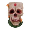thumbnail image 1 of Adornos de varios cráneos para Halloween,Festival de fantasmas,cráneos de rosas,artesanías de resina,decoración de ambiente de terror, 1 of 5
