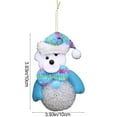 thumbnail image 3 of Christmas LED Lighted Christmas Bear Ornament Xmas Tree Pendant and Decor for Holiday Home Decoration, 3 of 6