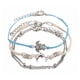 thumbnail image 1 of Tobillera boho cadena de plata con colgante de tortuga y cuentas turquesa para mujeres y niñas, 1 of 5