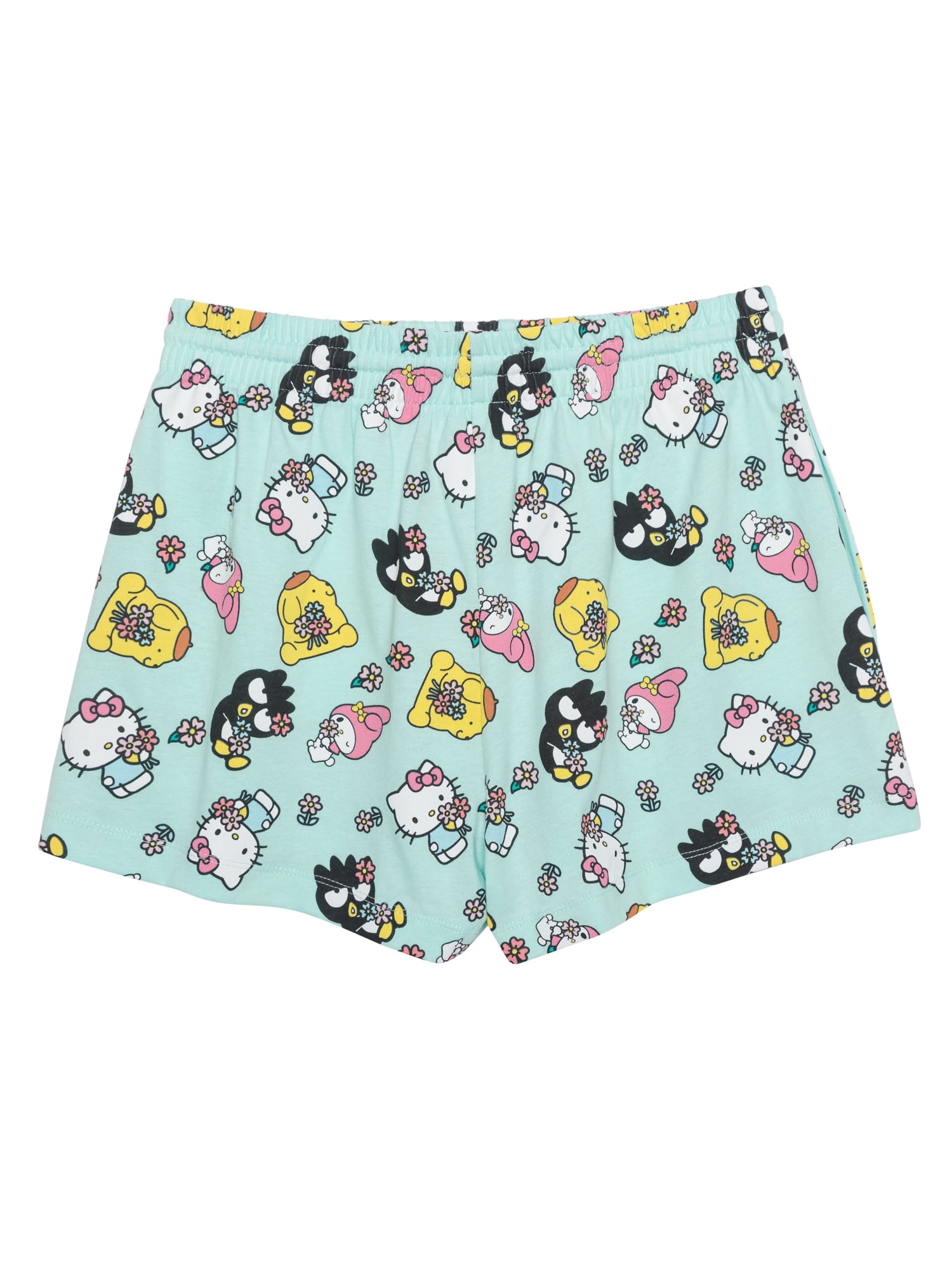 Hello Kitty Women's Graphic Tee and Short Set, 2-Piece, Sizes XS-3X