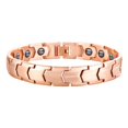thumbnail image 2 of Elegante brazalete de material acero inoxidable hecho de oro and rosa, brazalete 8.66 "/ 7.48" 21.5cm Yinane Pulsera de acero inoxidable, 2 of 8