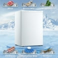 thumbnail image 5 of Auseo 3.0 Cu.ft Upright Freezer, Compact Mini Freezer with Reversible Door for Kitchen, Apartment, Basement, Dorm, White, 5 of 9