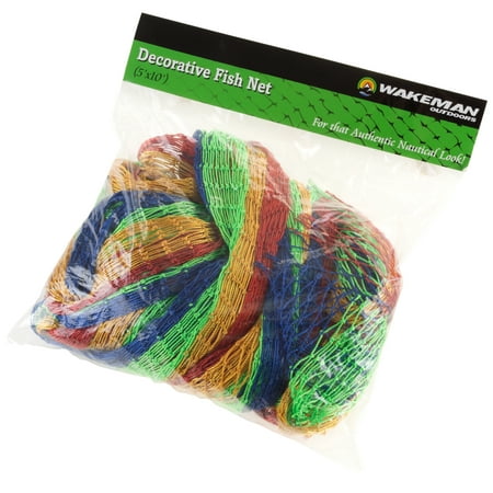 Fishing Net Decoration, Nylon Nautical Fish Netting for Wall Decor, Crafts,  Party Accessories or Props, Kids Room - Rainbow by Wakeman Outdoors –  BrickSeek
