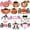 18 Pack 6 Designs, variant on Joyfy 16 Pcs Halloween Pumpkin Decorations Kit for Kids,Foam Pumpkin Face Stickers Halloween Party Supplies Halloween Favors Pumpkin Painting Kit