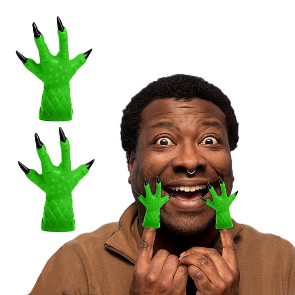 Usmixi Stocking Stuffers for Kids Little Toys Ugly Holly Hand Finger Puppets Party Favors 2PCS Holiday Savings