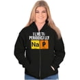 thumbnail image 4 of I Like to Nap Periodically Sleep Joke Unisex Fleece Graphic Zip Up Hoodie Brisco Brands 5X, 4 of 5