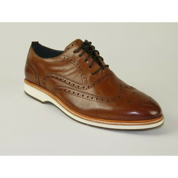 Cole Haan Mens COLE HAAN Shoes MORRIS WING TIP Lace up Tumble Leather Comfort C30697 Tan