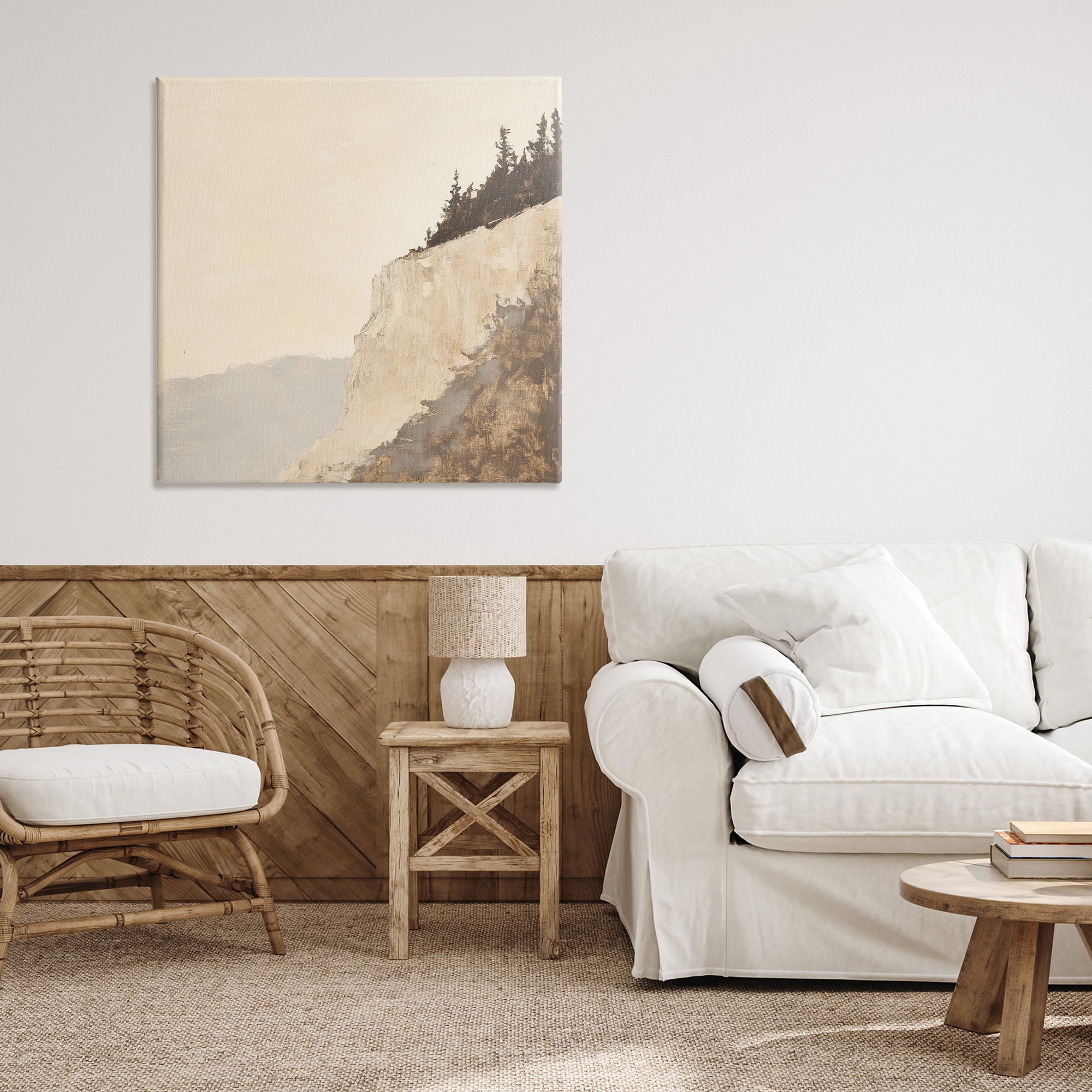 Stupell Industries Serene Cliffside Vista Canvas Wall Art, design by Petal Prints Design