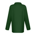thumbnail image 5 of TODOZO Clearance Sale!! Women's Polo Shirts Cotton 3-Button Long Sleeve Collared Tops Summer Cool Shirt Uniform Casual Shirts Women's Short Sleeved Slim Casual Fashion Top Green 3Xl, 5 of 5
