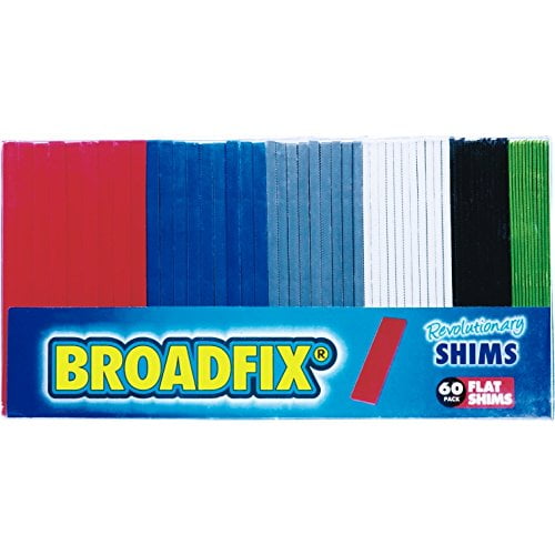 Broadfix  Standard U Shims  4 in L x 1.75 in W Plastic  60 pk 