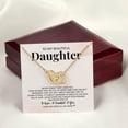 thumbnail image 2 of To My Daughter - Be Brave Be Beautiful Be You, Interlocking Hearts Necklace, Gift Box Included, 2 of 5